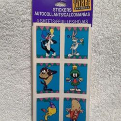Vintage Looney tunes 4 sheets party express stickers