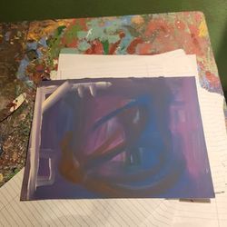 Abstract Brushstroke Artwork Set