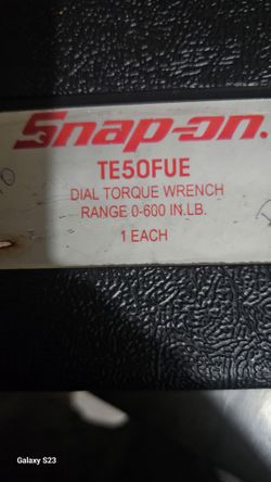 Snap-on Precise Torque Wrench 0-600 Ft Lbs