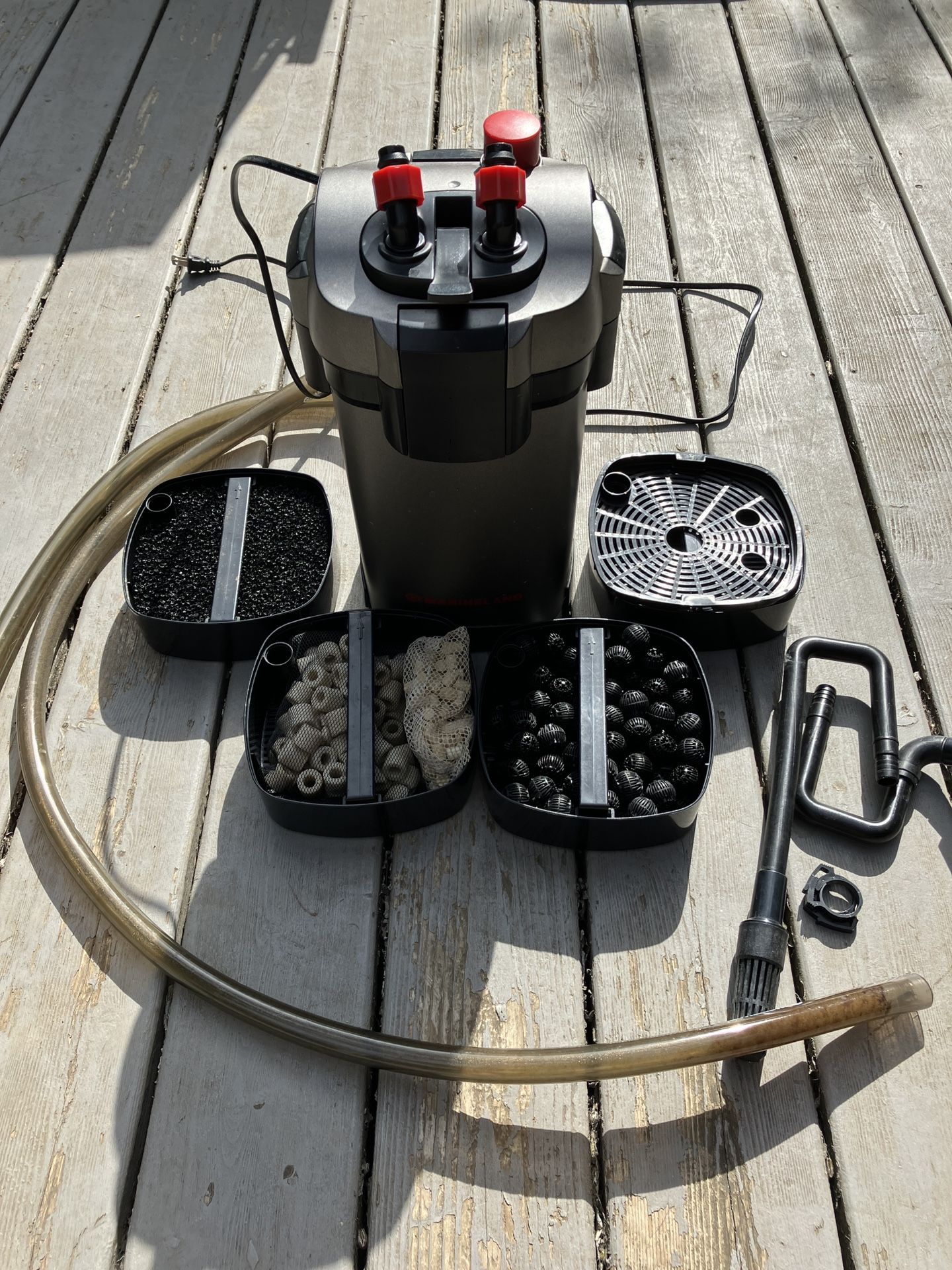 Marineland Magniflow C220 Aquarium Canister Filter With Aquatop Inline