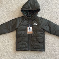 BRAND NEW - The North Face Boys Reversible Hooded Jacket - Size 4T