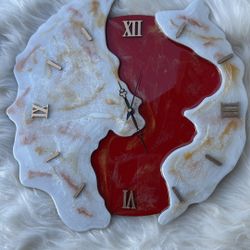 Hand Made Resin Wall Clock