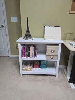 Bush White 2 Shelves Bookcase