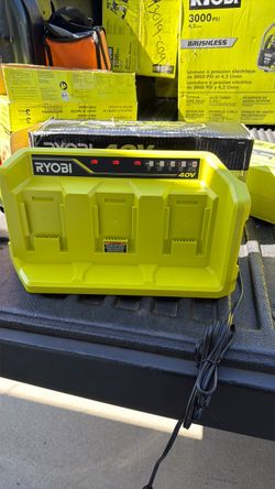 Ryobi 40v Fast Battery Charger 3 Port
