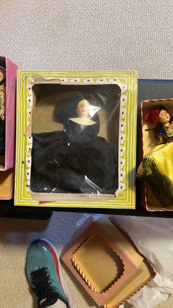 various antique dolls