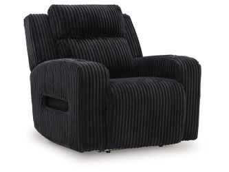 Forest Lake Black Power Recliner