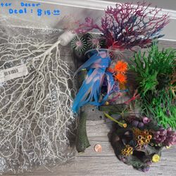 Saltwater aquarium deco