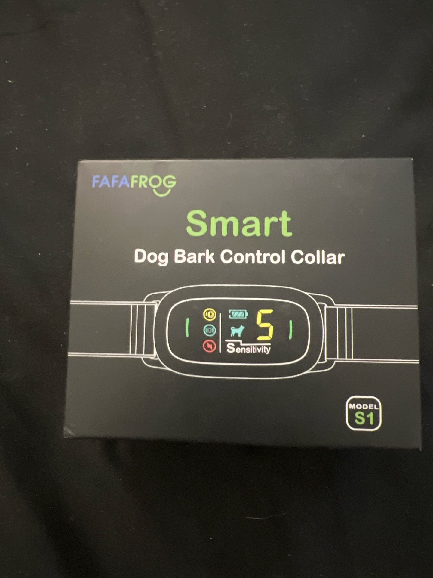 FAFAFROG Smart Dog Bark Control Collar (Model S1, Rechargeable, Waterproof)