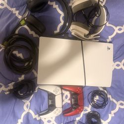 PS5 Console W/ 2 Controllers & 2 Headsets
