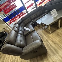 Gray Sectional Leather!!