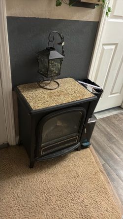 Faux fireplace electric heater