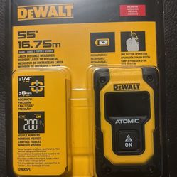NEW DeWALT ATOMIC 55ft Laser Distance Measure (Rechargeable)