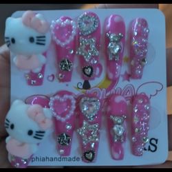 Hello Kitty XS press on nails