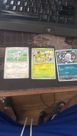 Pokemon and one piece cards