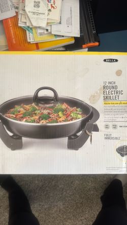 Bella 12 Inch Round Electric Skillet (unboxed)