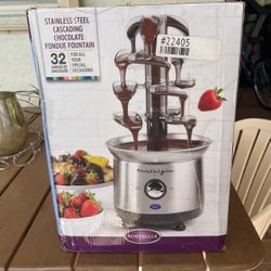 Stainless Steel Cascading Chocolate Fondue Fountain 