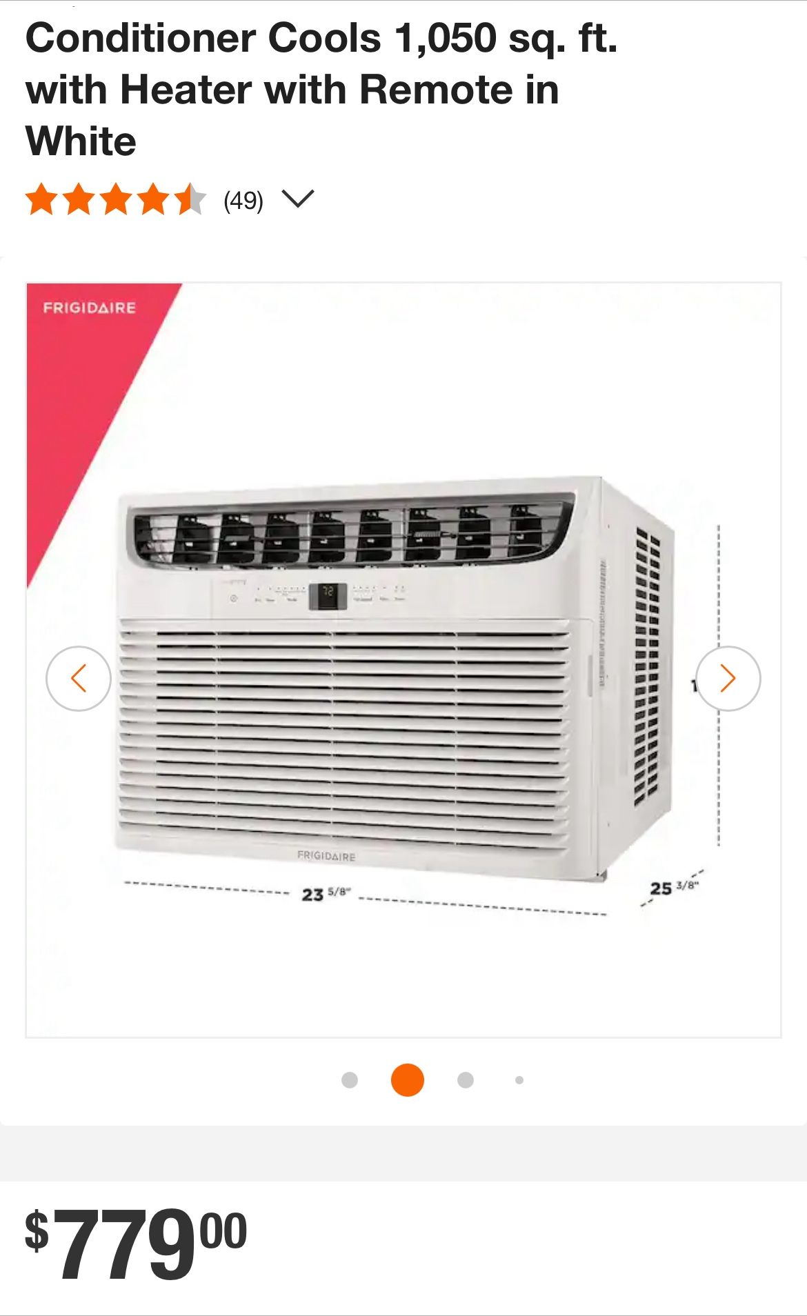 Frigidaire Room Air Conditioner 18800 BTU