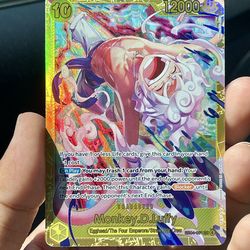 One Piece TCG GOLD SEC Monkey D Luffy Adventure On Kami’s Island EB04-061 OP15