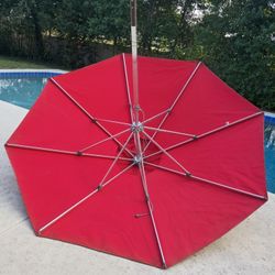 Umbrella Frankford Monterey 7.5' Red Backyard Outdoor Heavy Duty Commercial Pool Deck Beach Umbrella