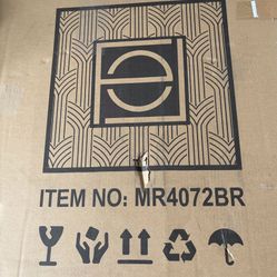 Elegant Lighting MR4072BR Elegant Lighting Eternity 32" x 24" Rectangular Metal