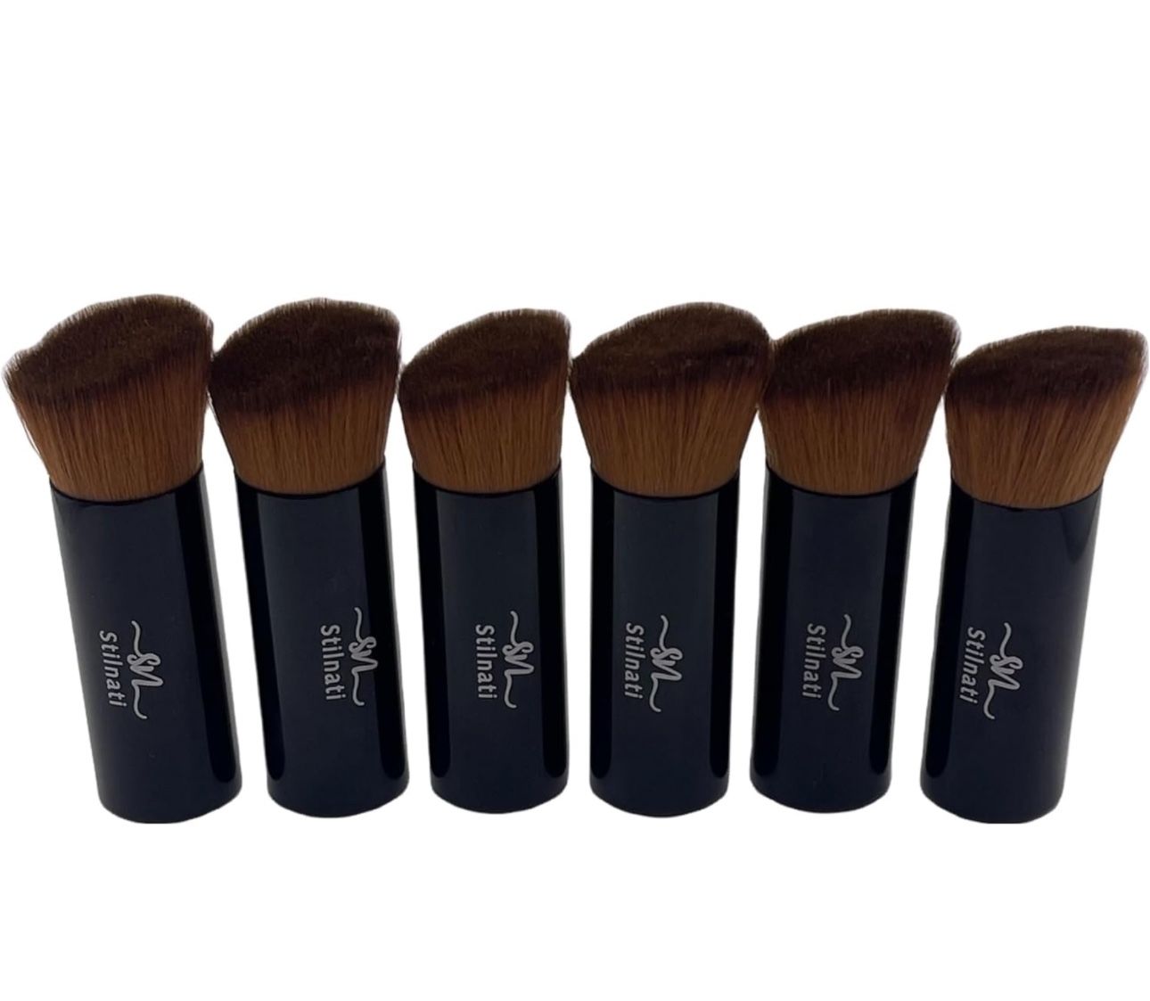 Stilnati Travel Make Up Brush Set Foundation Travel Brush 6 Pcs