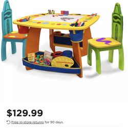 Kids Crayon Table 