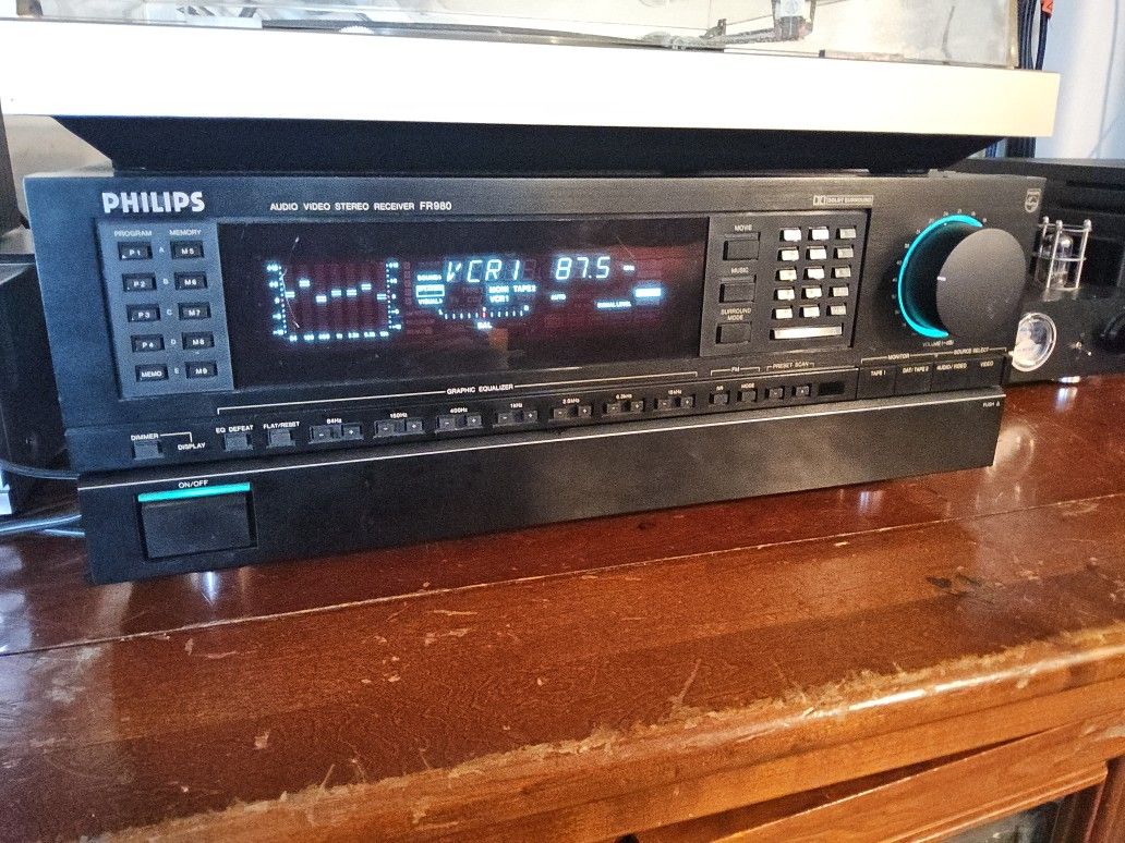 Philips Stereo Receiver Fr980 This Unit Is Made By Marantz Is Made In Japan Solid Sound