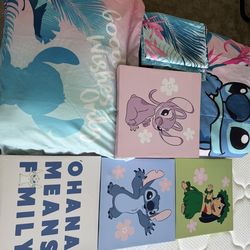 New Lilo & stitch comforter full size n wall decor