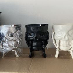 Skulls Centros Se Mesa Para Fiesta Halloween 24 Piezas