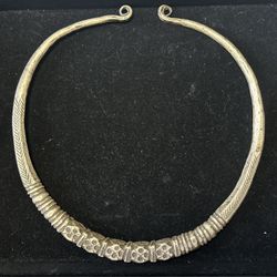 Antique Tribal Silver Torque From India 