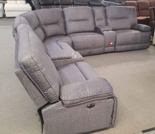 Brand New! 7pc Power Motion Sectional 😍/ Take it home with only $39Down/ Hablamos Español Y Ofrecemos Financiamiento 🙋