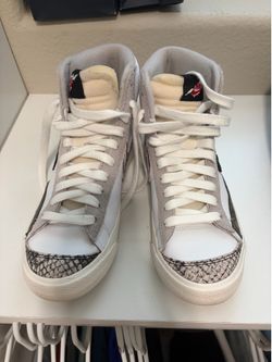 Nike high top with leopard print