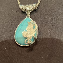 Necklace  W/ Butterfly 