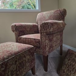 Ethan Allen Chair And Ottoman