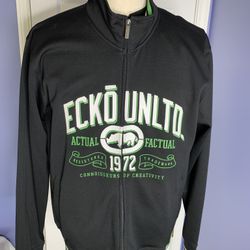 Ecko Unltd Jacket Embroidered Graphic XL Zip Skate NEW
