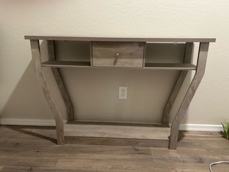 Gray Wood Console Table