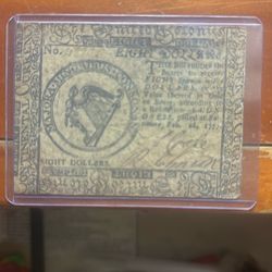 Genuine 1777 Continental Congress Currency