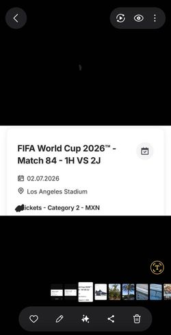 World cup- Match 84 / Group 1H vs 2J tickets