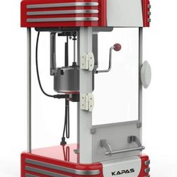 Popcorn Machine, Red Tabletop Popcorn Maker with Accessories

