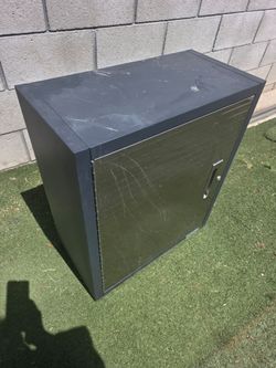 Heavy Duty Stainless Steel Wall Cabinet with Lockable, (Graphite, 24" W x 12" D x 28" H