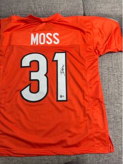 Zack Moss Signed Autograph Custom Jersey - Beckett Coa - Cincinnati Bengals