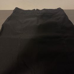 Black pencil skirt