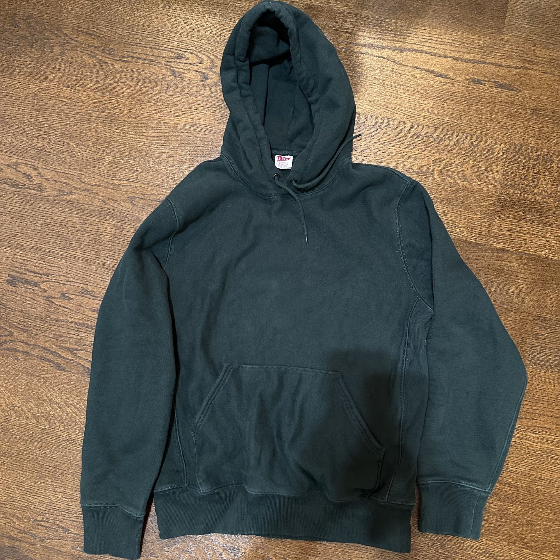 J Crew Sportswear Heavyweight Green Hoodie, Medium