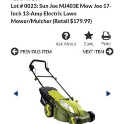 13 Amp Mower/mulcher