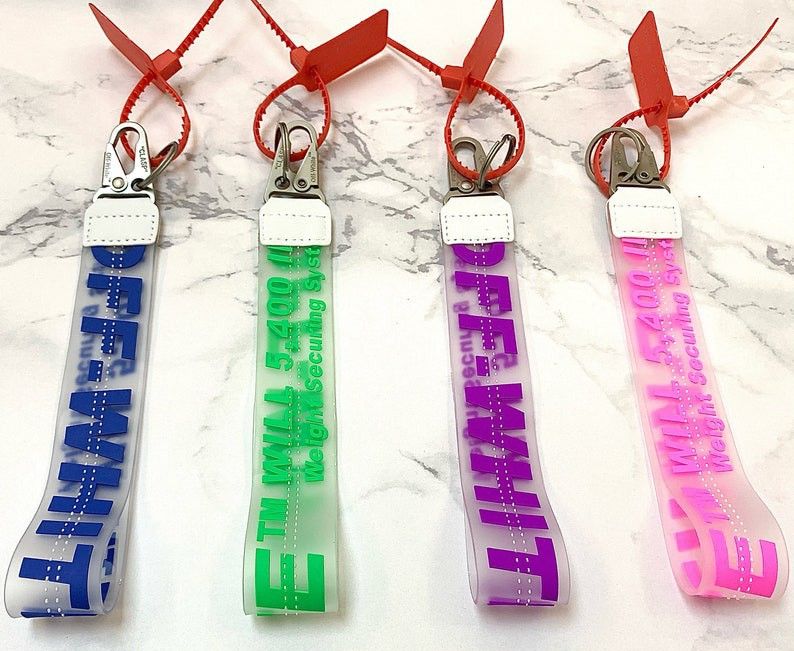 Off-white Keychain/Lanyard ♡