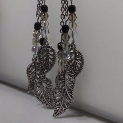 Handmade Leaf Dangle Earrings