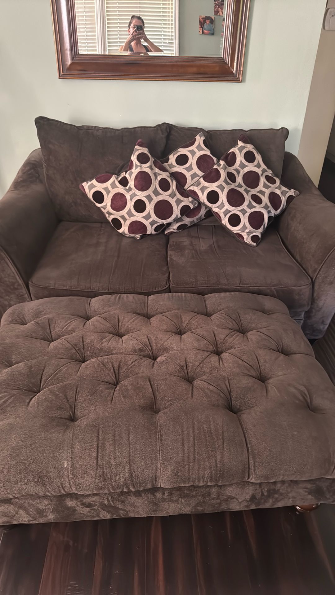 Sofa, Love Seat And Ottoman