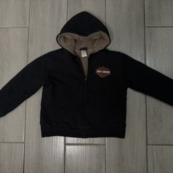 Harley-Davidson Little Boys' Bar & Shield Sherpa Lined Hooded Jacket w/ Graphics