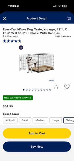 Medium and XL dog kennel for sale
