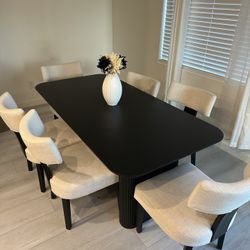 Black Dining Table 